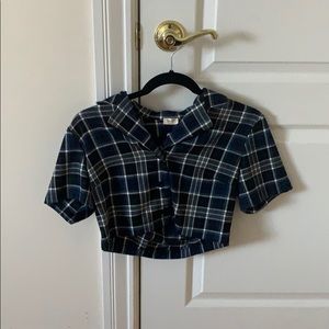 Brandy Melville/John Golt Plaid Blur shirt
